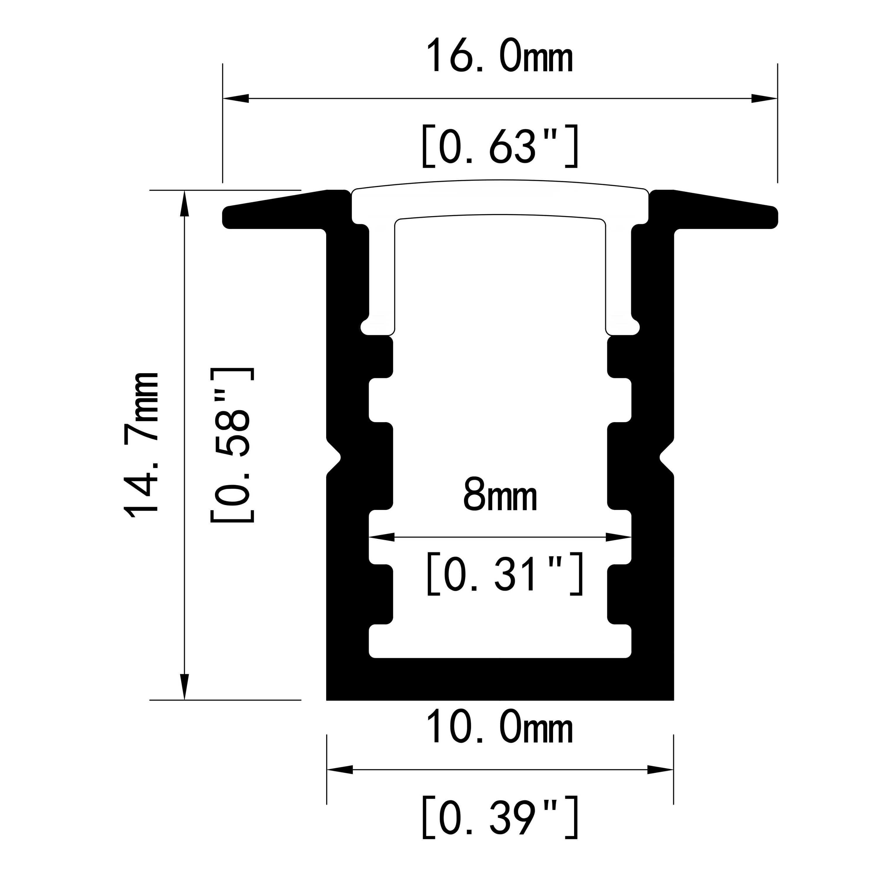 TW1415A LED Recessed Profile