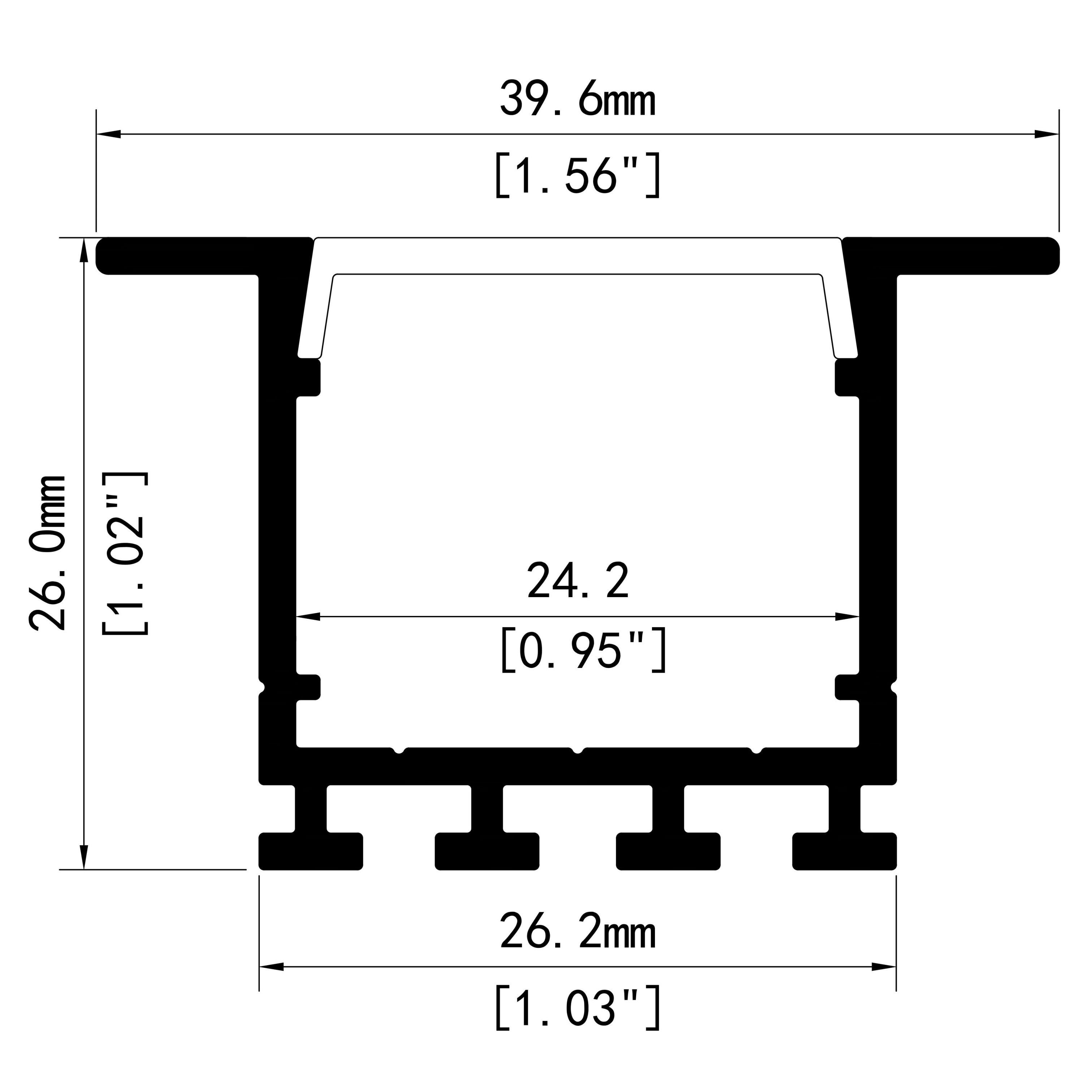 TW2626A LED Recessed Profile