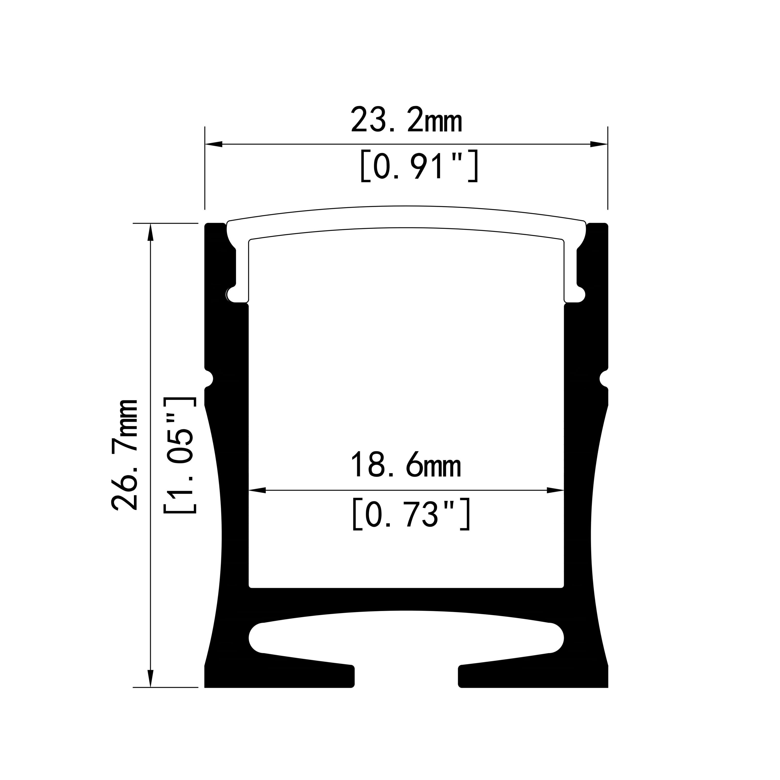 TW2327B Surface mount profifile