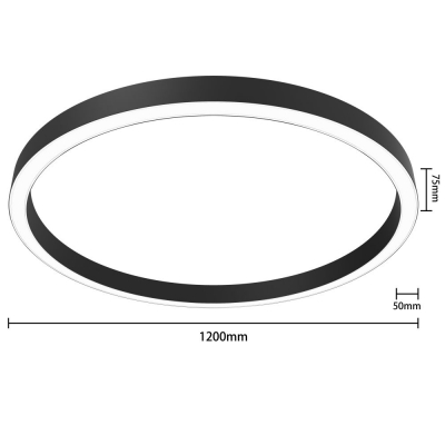 TW5075C-1200mm Round shape led profile