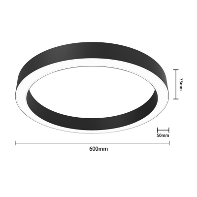 TW5075C-600mm Round shape led profile