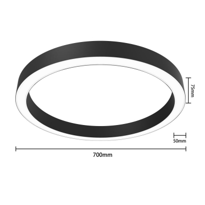 TW5075C-700mm Round shape led profile